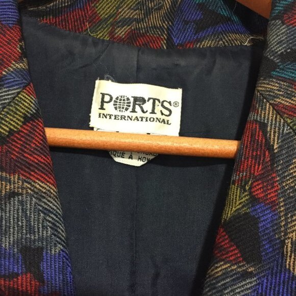 VINTAGE PORTS INTERNATIONAL MIDI BELTED DRESSES SIZE L - Picture 9 of 9